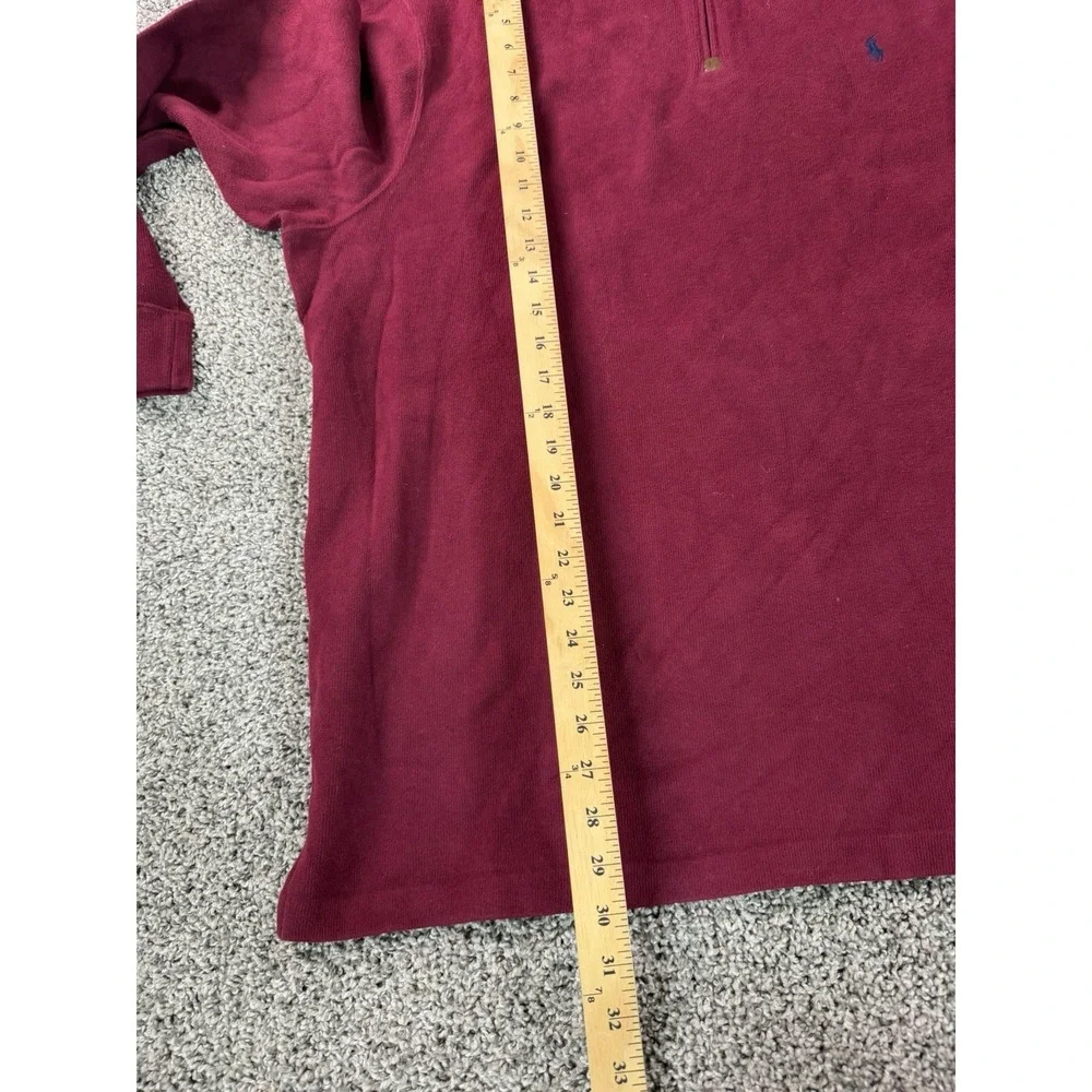 Polo Ralph Lauren  1/4 Zip Sweater Men's Size 2XL Red Preppy
